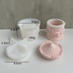 Καλούπι σιλικόνης Καρουζέλ-δοχείο με καπάκι 2σχέδια  -KS6356 - Image 2