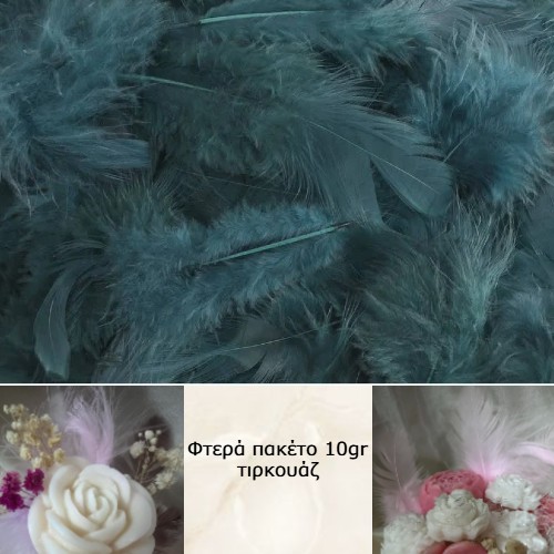 Φτερά πακέτο 10gr τιρκουάζ-FT1557