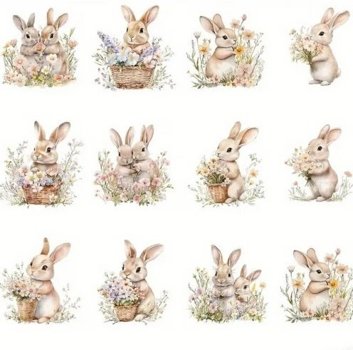 Αδιάβροχα αυτοκόλλητα UV για αντικείμενα πορσελάνης 12τεμ. -DT2276