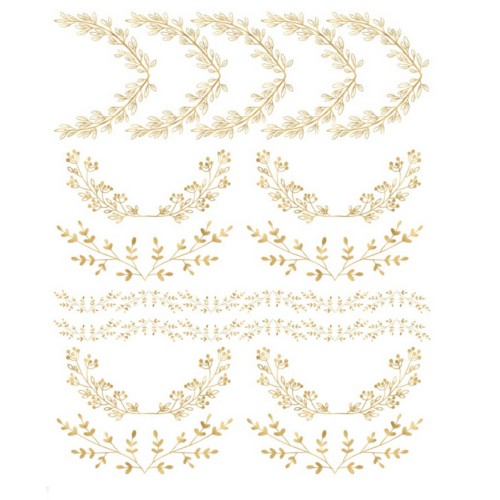 Χαρτί Easy Transfer, Χρυσά στοιχεία,25x35cm-LN5179