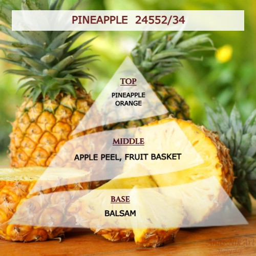 Άρωμα για κερί & reed diffuser PINEAPPLE 24552/34