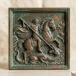 καλούπι σιλικόνης Άγιος Γεώργιος 15x15cm Nikart Premium