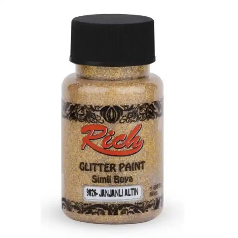 Rich Χρώμα Glitter Διαφανές 50ml (4463 Iridescent Gold)
