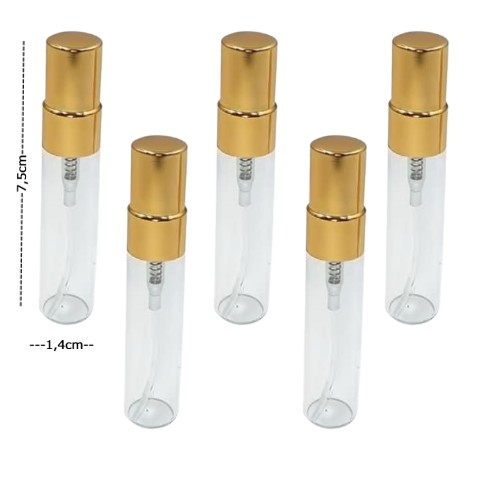 Γυάλινα Μπουκαλάκια Αρωμάτων Ψεκασμού 5ml Σετ 5τεμ.-MP2831