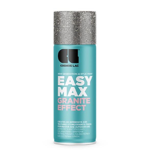 Easy Max Σπρέι Εφέ Πέτρας και Γρανίτη σε γκρι χρώμα 400ml