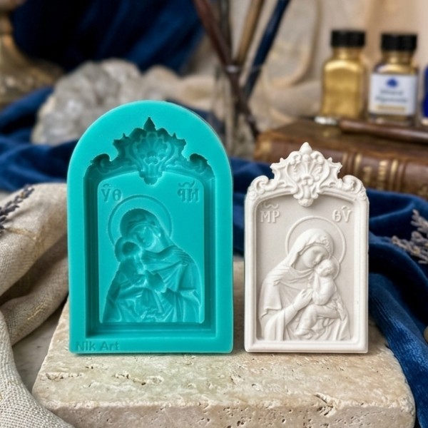 Καλούπι Σιλικόνης Παναγία 7x10,5x1,5cm-NikArt Premium