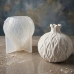 Καλούπι σιλικόνης ρόδι με ανάγλυφα 3d NikArt Premium