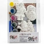 NikArt Craft Kit «Χριστουγεννιάτικα στολίδια με μαγνήτη» – Παιδικό Σετ Ζωγραφικής