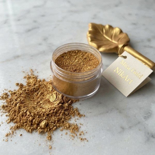 Ιριδίζον pigment σε σκόνη -Mica (Gold)- MC8230